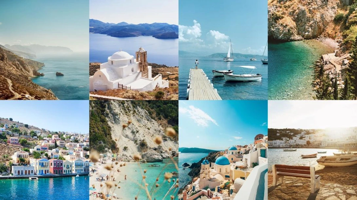 Κρήτη, Χαλκιδική, Πιερία/Olympus Riviera, Μεγανήσι, Σκιάθο, Ζαγόρι, Άνδρο και Αστυπάλαια.